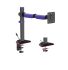 Brateck LDT89-C012L Articulating RGB Lighting Gaming Monitor Arm Matte Black, Fit Screen Size: 17""-40"" up to 12kg
